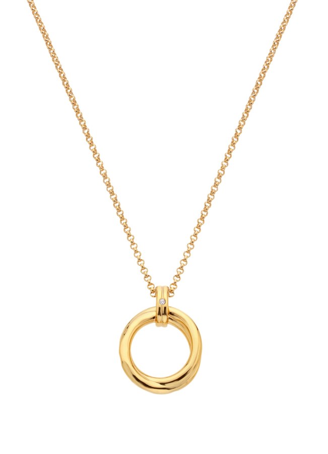 Hot Diamonds Minimalistický pozlacený náhrdelník s diamantem Jac Jossa Soul DP1022 (řetízek, přívěsek) Hot Diamonds Minimalistický pozlacený náhrdelník s diamantem Jac Jossa Soul DP1022 (řetízek, přívěsek) - Náhrdelníky