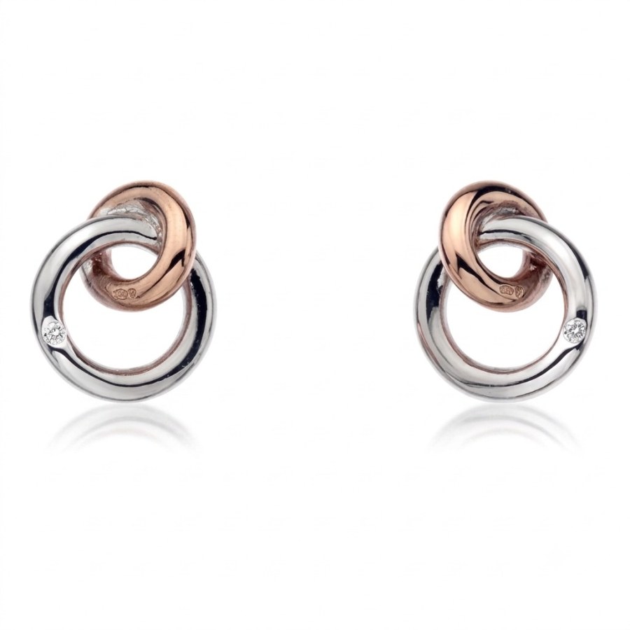 Hot Diamonds Náušnice Eternity Interlocking Stud DE309