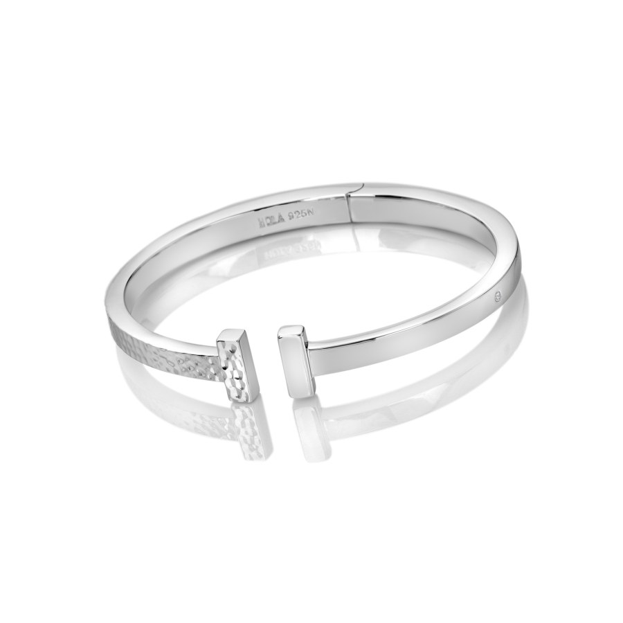 Hot Diamonds Otevřený stříbrný náramek s&nbsp;diamantem Much Loved DC227 - Náramky Pevné náramky