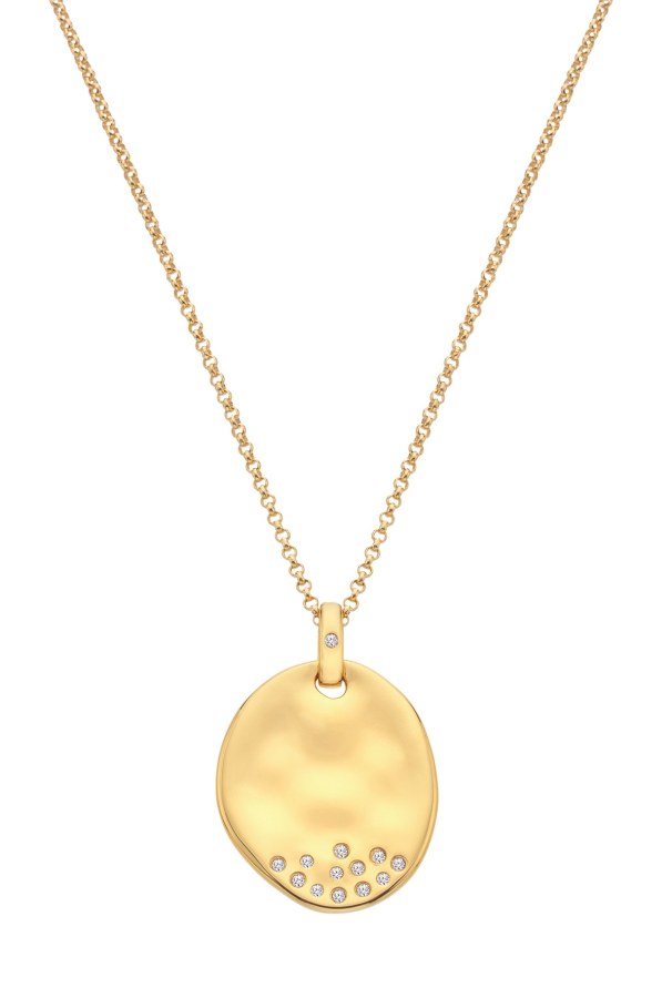 Hot Diamonds Pozlacený náhrdelník s diamantem a topazy Jac Jossa Soul DP1021 (řetízek, přívěsek)