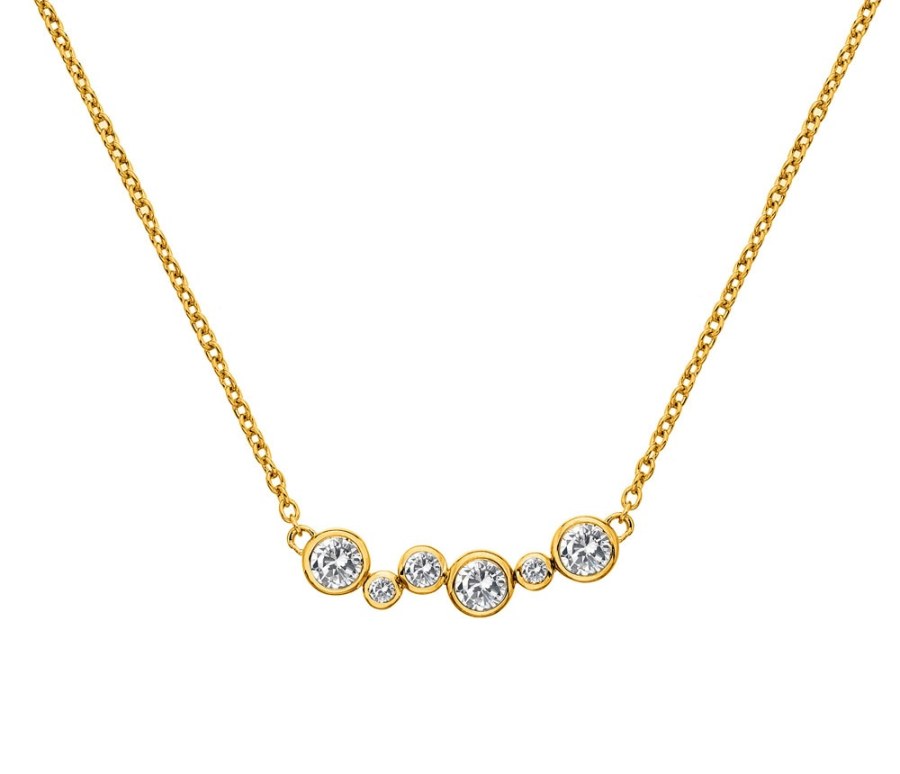 Hot Diamonds Pozlacený náhrdelník s diamantem Gemstone DN213 Hot Diamonds Pozlacený náhrdelník s diamantem Gemstone DN213 - Náhrdelníky