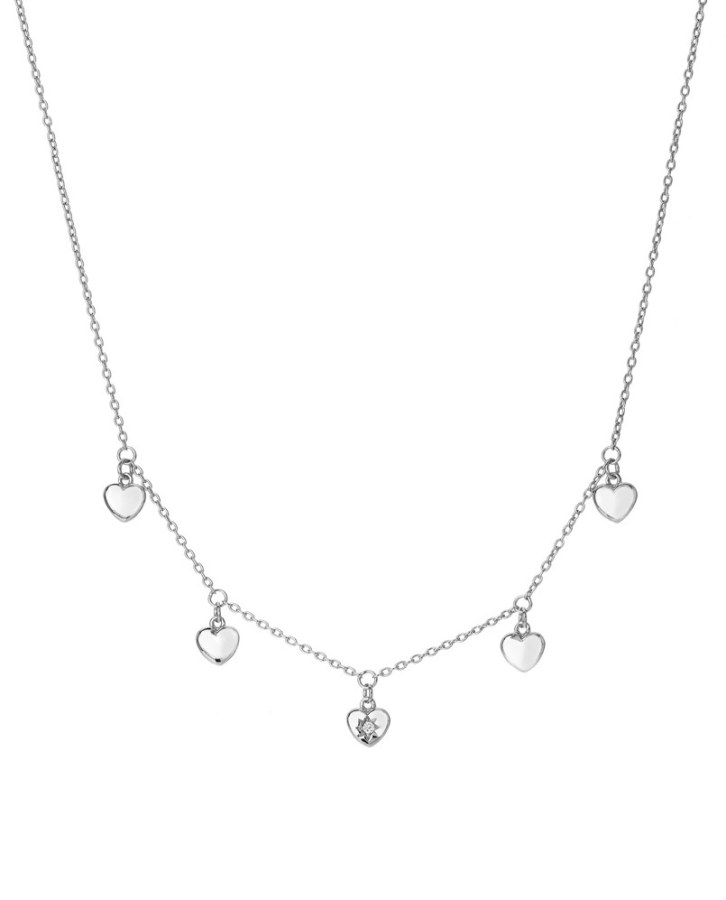 Hot Diamonds Romantický stříbrný náhrdelník s diamantem Most Loved DN160/DN162 32 - 39 cm - Náhrdelníky