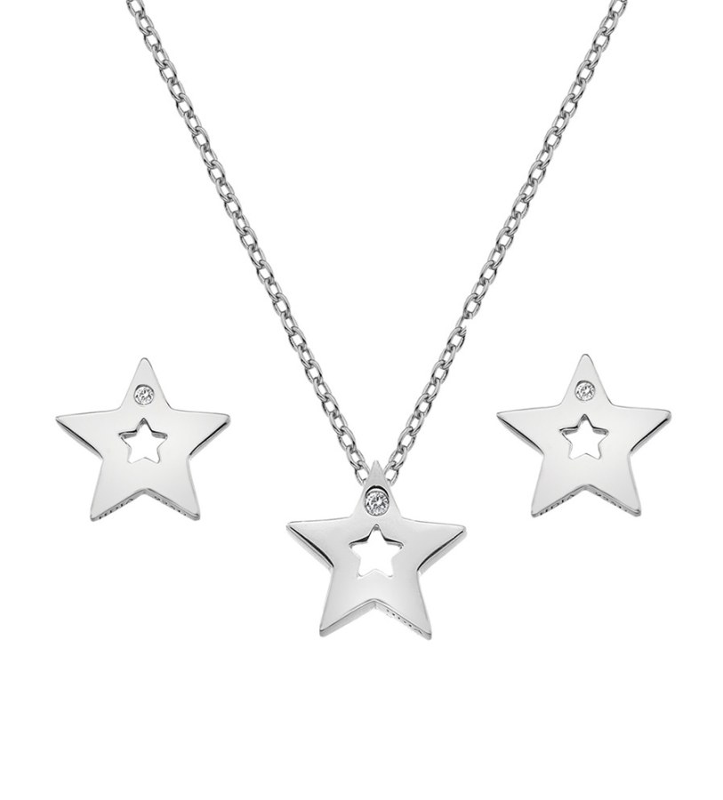 Hot Diamonds Sada stříbrných šperků Amulets SS132 (náhrdelník, náušnice) - Sety šperků Soupravy šperků