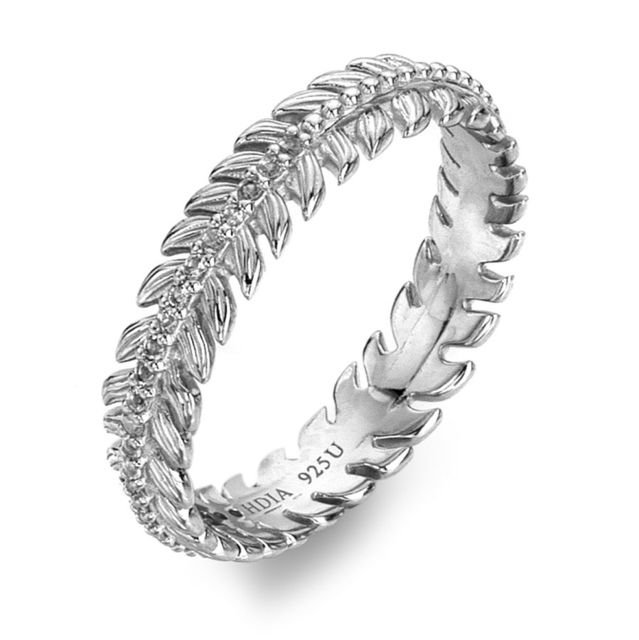 Hot Diamonds Střbrný prsten s topazy a diamantem Selene DR309 52 mm