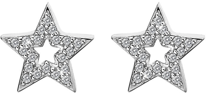 Hot Diamonds Stříbrné hvězdičkové náušnice Micro Bliss DE554 - Náušnice Pecky