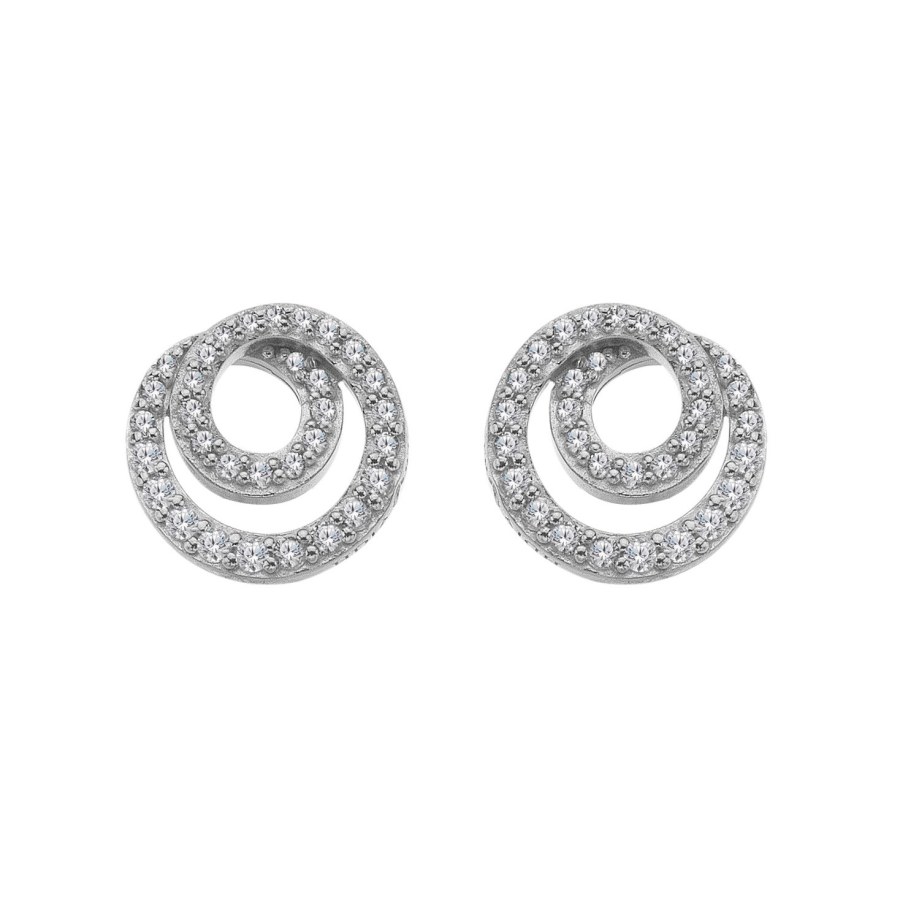 Hot Diamonds Stříbrné náušnice Shimmer DE873 - Náušnice Pecky