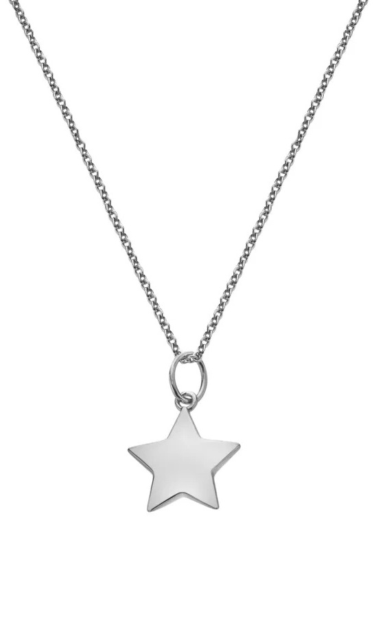Hot Diamonds Stříbrný náhrdelník Hvězda Silver Whisper SWP003 (řetízek, přívěsek) - Náhrdelníky