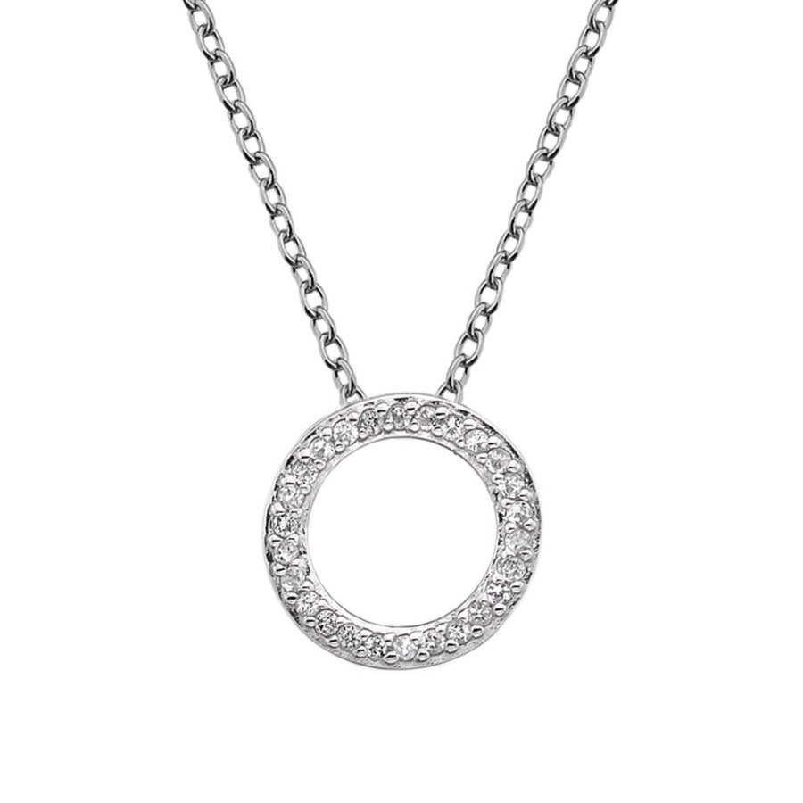 Hot Diamonds Stříbrný náhrdelník Hot Diamonds Love DP661 (řetízek, přívěsek) - Náhrdelníky