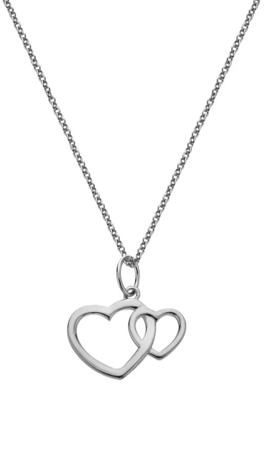 Hot Diamonds Stříbrný náhrdelník Srdce Silver Whisper SWP006