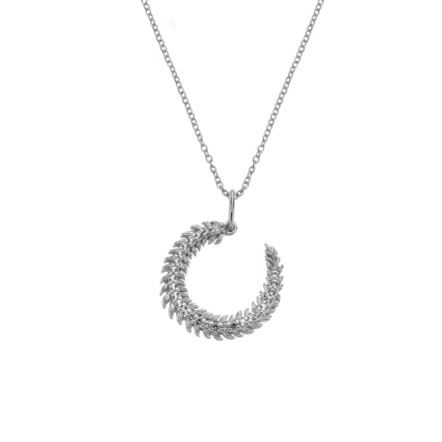 Hot Diamonds Stříbrný náhrdelník s diamantem a topazy Selene DP1093