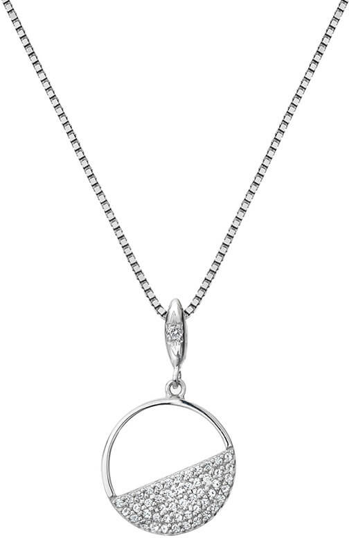 Hot Diamonds Stříbrný náhrdelník s diamantem Horizon Topaz DP766 - Náhrdelníky