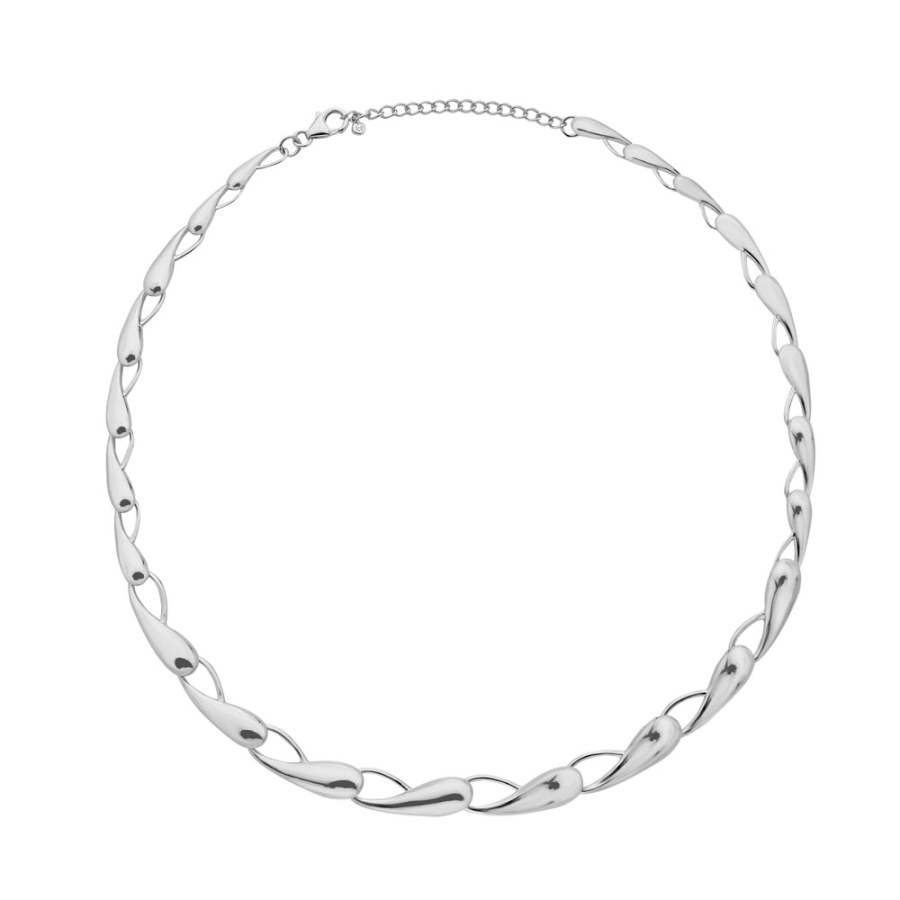 Hot Diamonds Výrazný stříbrný náhrdelník Tide DN194 - Řetízky