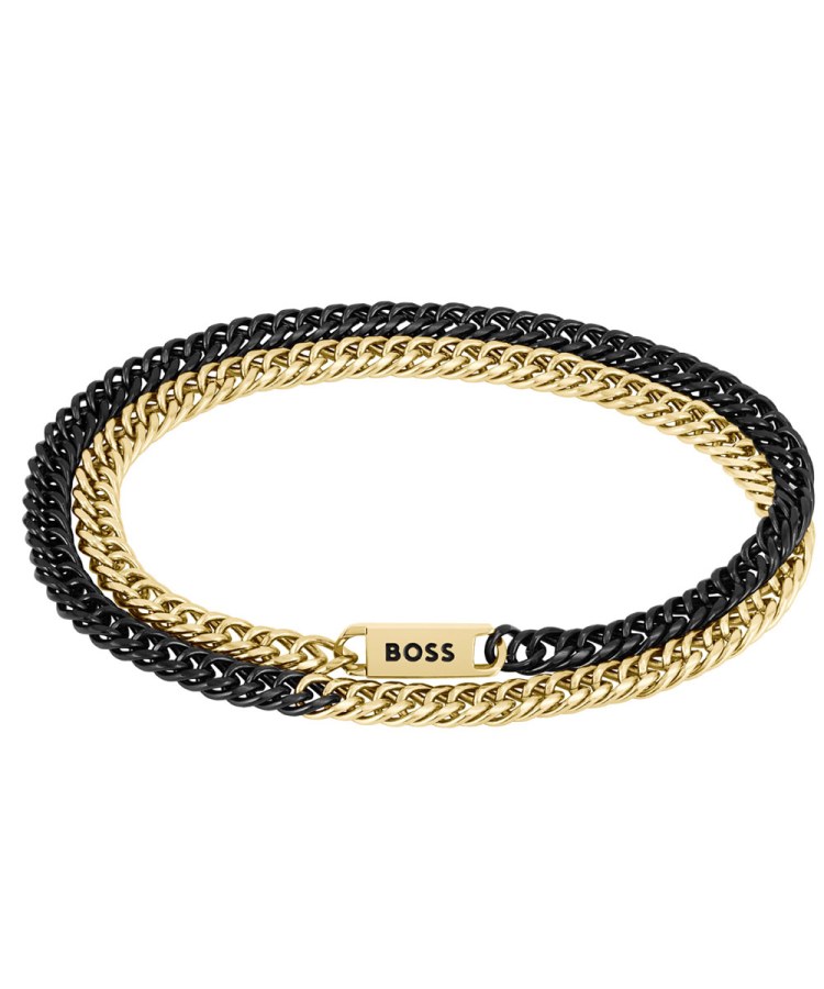 Hugo Boss Bicolor náramek pro muže Jaxe 1580392 19 cm - Náramky Řetízkové náramky