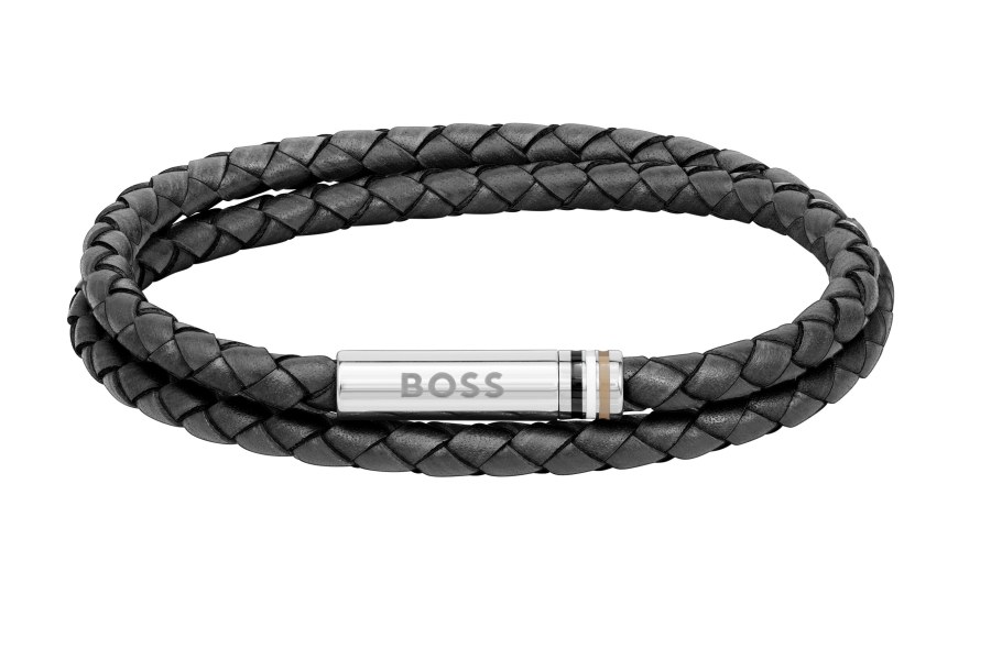 Hugo Boss Elegantní kožený dvojitý náramek 1580489 17,5 cm - Náramky Kožené náramky