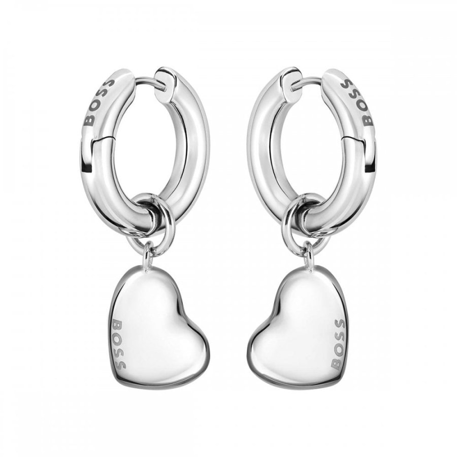 Hugo Boss Elegantní náušnice z oceli 2v1 Honey Love 1580640 - Náušnice Kruhy