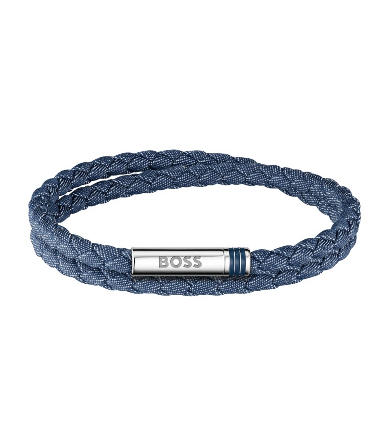 Hugo Boss Modrý dvojitý náramek Ares Summer 1580800