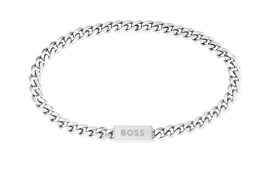 Hugo Boss Nadčasový pozlacený náramek Chain for Him 1580556 19 cm - Náramky Řetízkové náramky