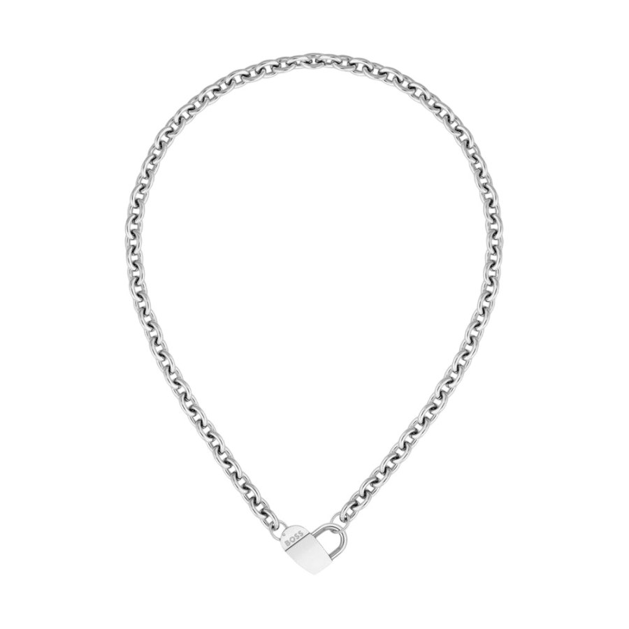 Hugo Boss Ocelový náhrdelník Visací zámek Dinya 1580416 - Náhrdelníky
