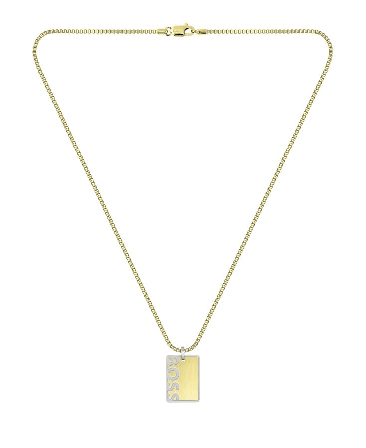 Hugo Boss Originální pánský pozlacený náhrdelník ID 1580303 - Náhrdelníky