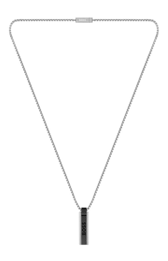 Hugo Boss Pánský ocelový náhrdelník s přívěskem Sakis 1580365