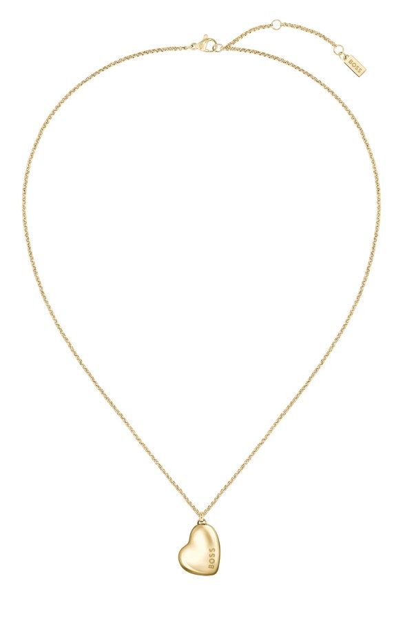 Hugo Boss Půvabný pozlacený náhrdelník z oceli Honey 1580574