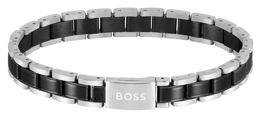 Hugo Boss Stylový bicolor náramek pro muže Metal Links Essentials 1580665 - Náramky Řetízkové náramky