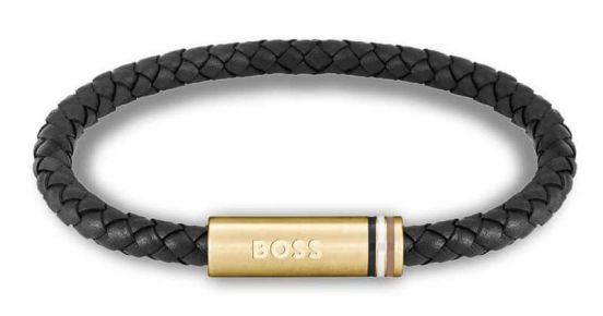 Hugo Boss Stylový kožený náramek Ares Single 1580624 - Náramky Kožené náramky