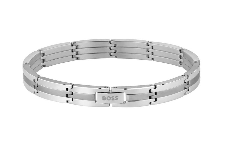 Hugo Boss Stylový ocelový náramek pro muže Brooks 1580803 - Náramky Řetízkové náramky