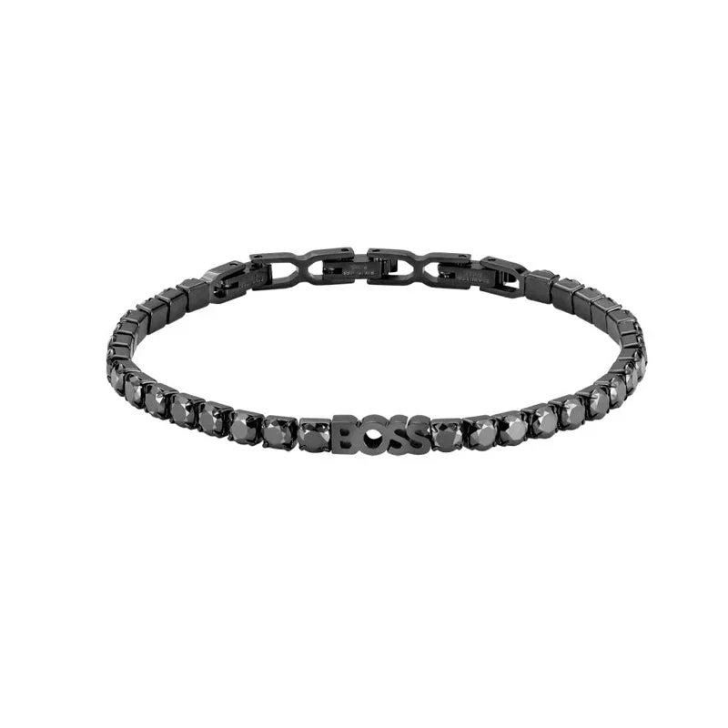 Hugo Boss Tenisový pánský náramek s krystaly 1580708 Hugo Boss Tenisový pánský náramek s krystaly 1580708 - Náramky Řetízkové náramky