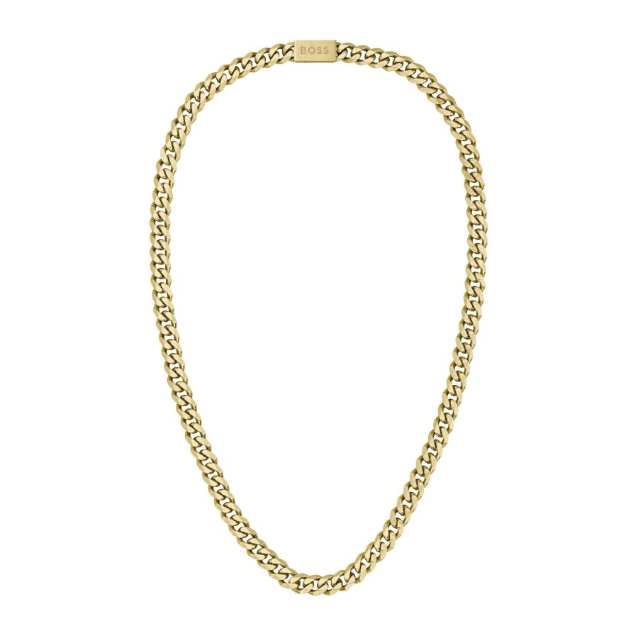 Hugo Boss Výrazný pozlacený řetízek Chain for him 1580402 Hugo Boss Výrazný pozlacený řetízek Chain for him 1580402 - Náhrdelníky