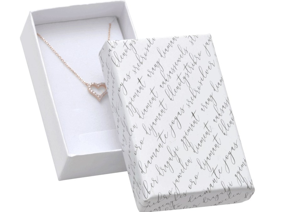 JK Box Bílá dárková krabička na soupravu šperků JK-6/A1 - Dárkové krabičky na šperky Krabičky na šperky Krabičky na šperky - velké