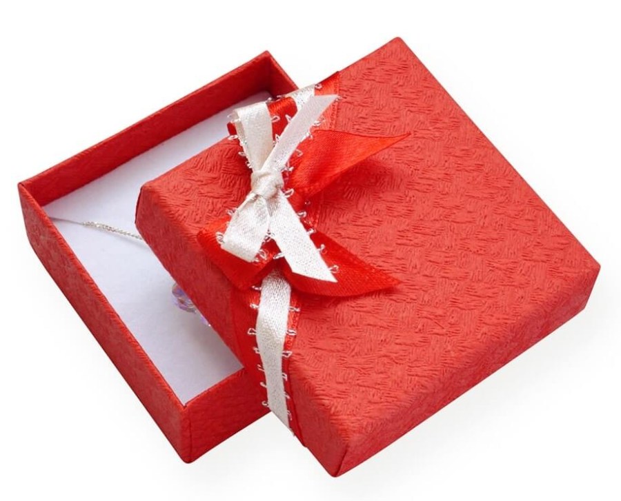 JK Box Červená dárková krabička s mašličkou GS-5/A7 - Dárkové krabičky na šperky Krabičky na šperky Krabičky na šperky - velké