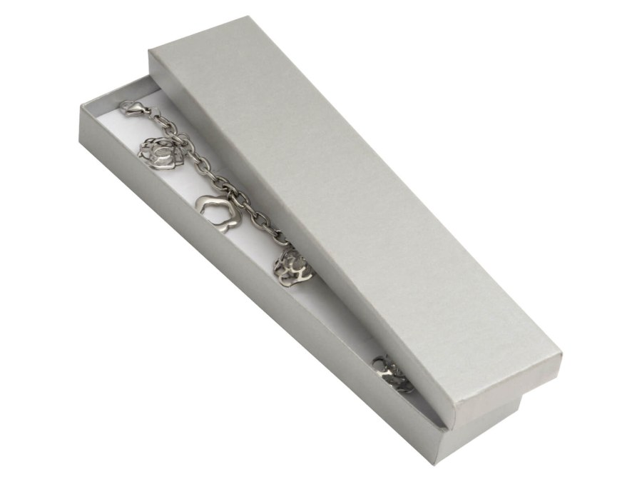 JK Box Dárková krabička na náramek nebo náhrdelník VV-9/AG - Dárkové krabičky na šperky Krabičky na šperky Krabičky na šperky - velké