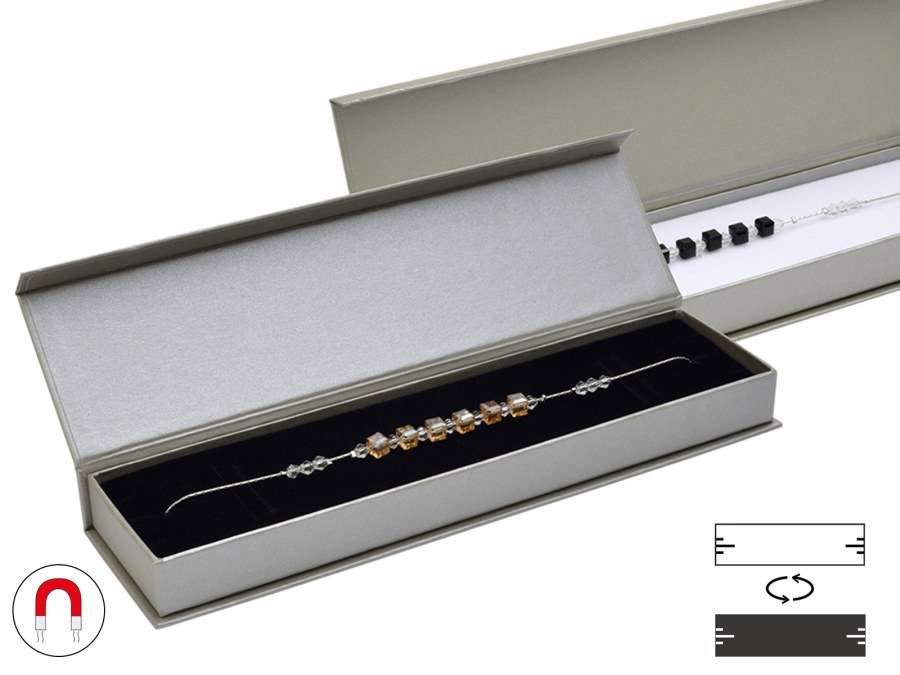 JK Box Dárková krabička na náramek VG-9/AG - Dárkové krabičky na šperky Krabičky na šperky Krabičky na šperky - velké