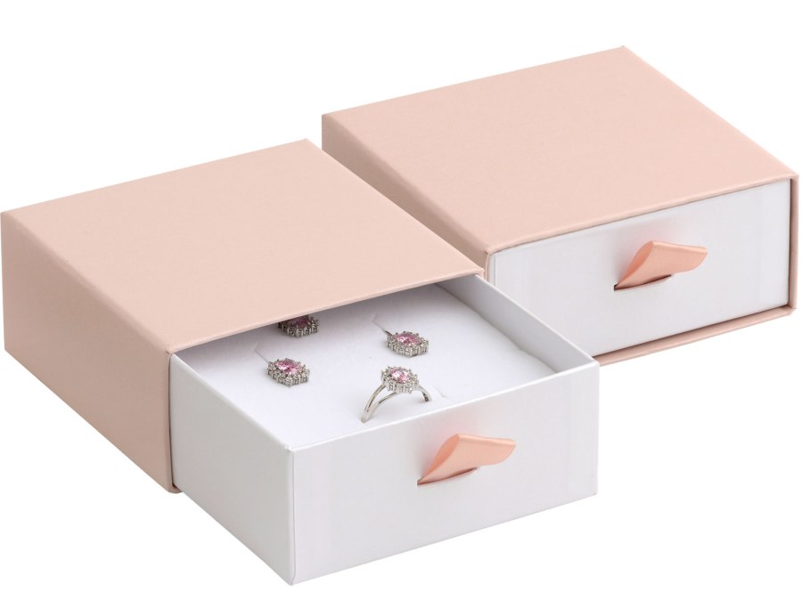 JK Box Pudrově růžová dárková krabička na soupravu šperků DE-5/A5/A1 - Dárkové krabičky na šperky Krabičky na šperky Krabičky na šperky - velké