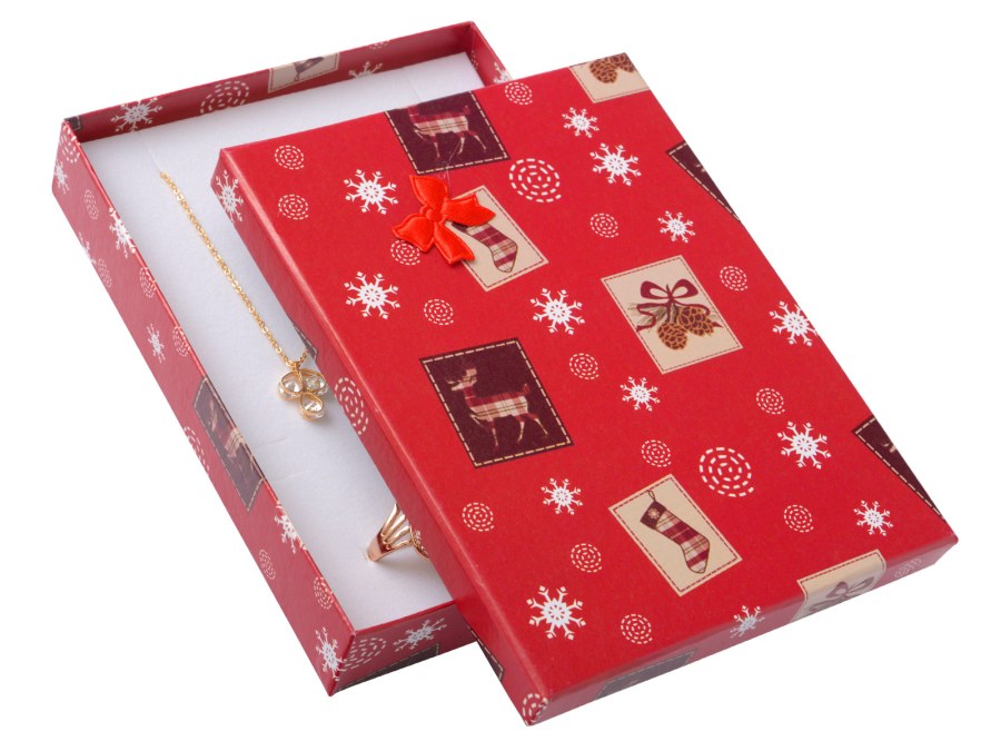 JK Box Vánoční dárková papírová krabička XK-10/A7 - Dárkové krabičky na šperky Krabičky na šperky Krabičky na šperky - velké