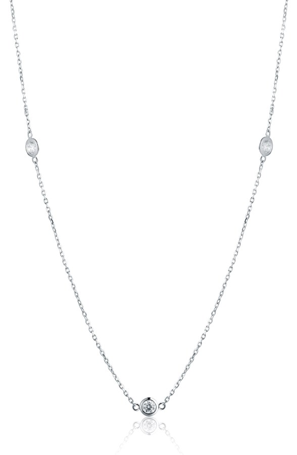 JVD Dlouhý elegantní náhrdelník se zirkony SVLN0465X75BI90 - Náhrdelníky
