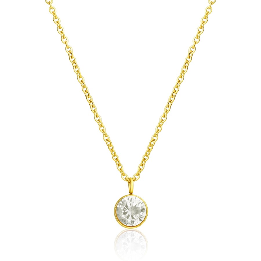 JVD Elegantní pozlacený náhrdelník se zirkonem SSSN0063XG1GO45 JVD Elegantní pozlacený náhrdelník se zirkonem SSSN0063XG1GO45 - Náhrdelníky