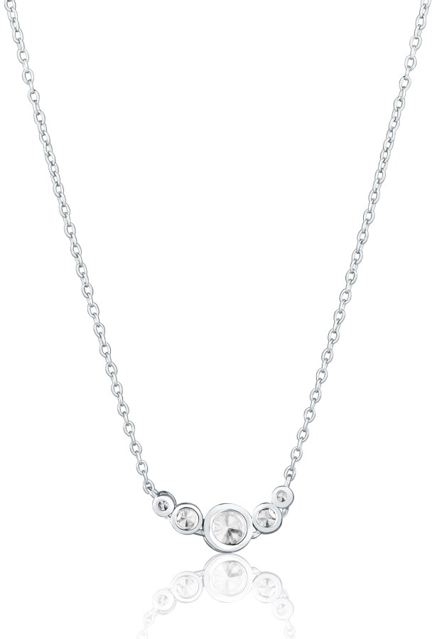 JVD Fashion stříbrný náhrdelník se zirkony SVLN0462X75BI45 - Náhrdelníky