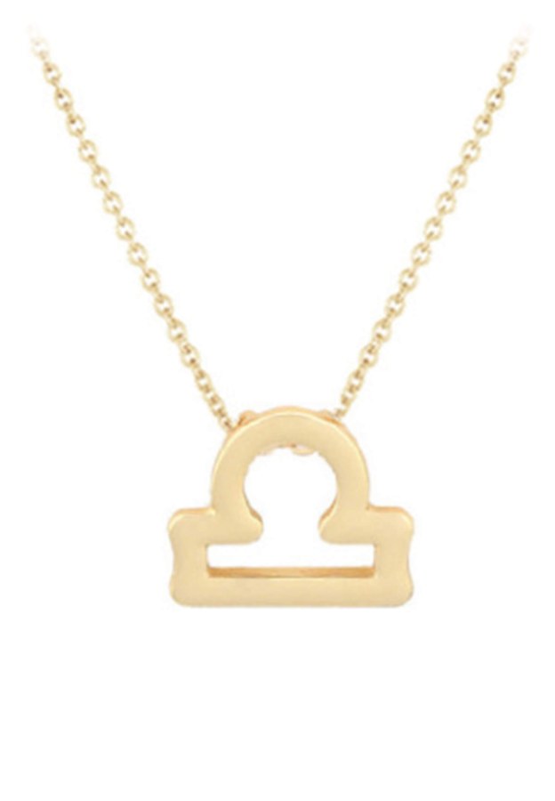 JVD Pozlacený náhrdelník s přívěskem Váhy SVLN0195XH2GOVA - Náhrdelníky