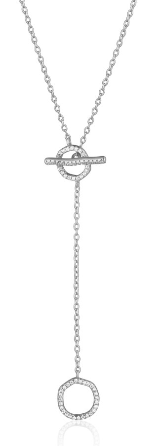 JVD Půvabný stříbrný náhrdelník se zirkony SVLN0458X75BI45 - Náhrdelníky