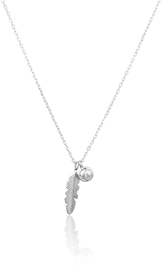 JVD Půvabný stříbrný náhrdelník SVLN0306XF6BI42 (řetízek, 2x přívěsek) - Náhrdelníky