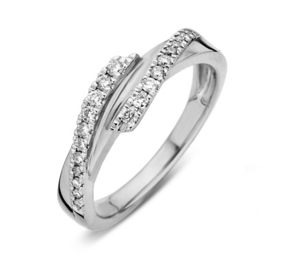 JVD Půvabný stříbrný prsten se zirkony SVLR0375XH2BI 56 mm - Prsteny Prsteny s kamínkem