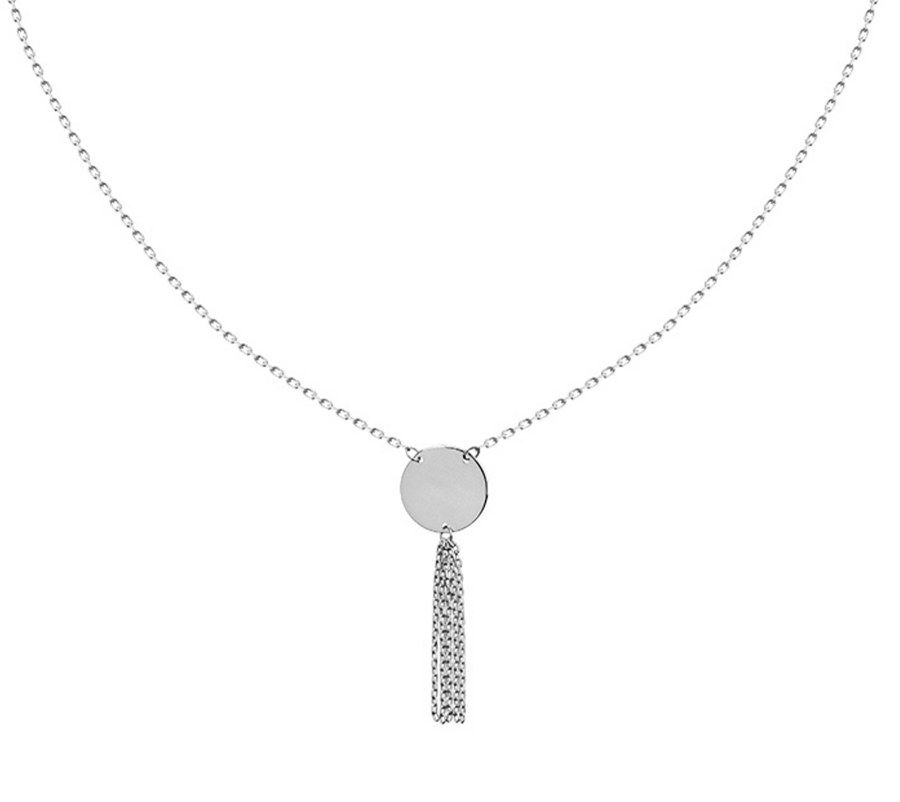 JVD Slušivý stříbrný náhrdelník SVLN0201XH20045 - Náhrdelníky