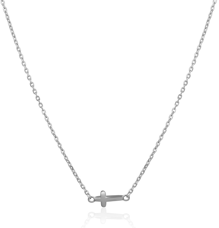 JVD Stříbrný náhrdelník s křížkem SVLN0450XH20045 - Náhrdelníky