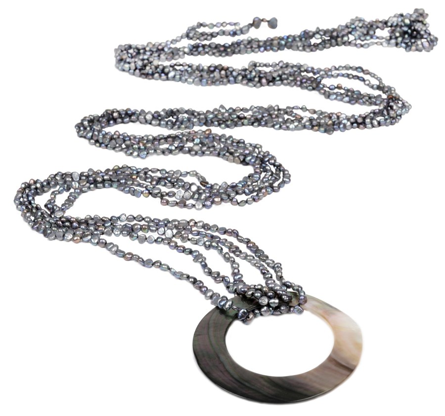 JwL Luxury Pearls Exklusivní dlouhý perlový šál JL0091 - Náhrdelníky