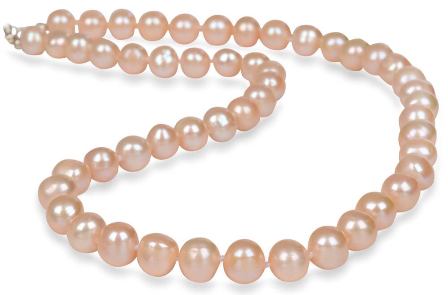 JwL Luxury Pearls Náhrdelník s pravými lososovými perlami JL0267 JwL Luxury Pearls Náhrdelník s pravými lososovými perlami JL0267 - Náhrdelníky