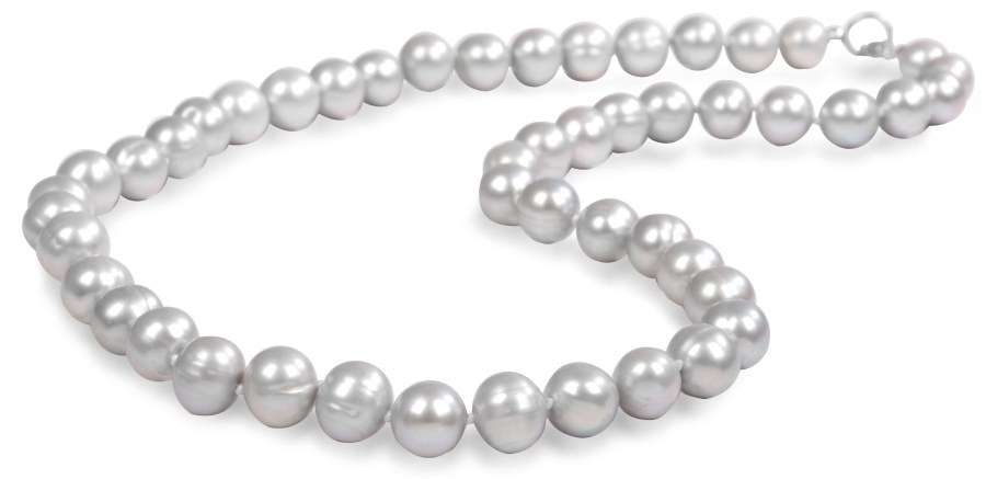 JwL Luxury Pearls Náhrdelník s pravými šedými perlami JL0288 - Náhrdelníky