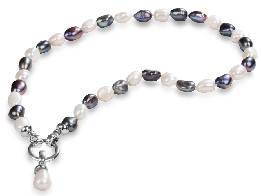 JwL Luxury Pearls Náhrdelník z pravých perel ve dvou odstínech JL0316 - Náhrdelníky