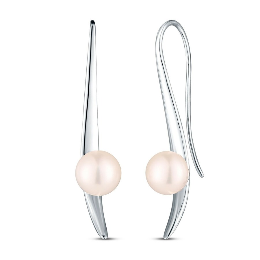 JwL Luxury Pearls Elegantní stříbrné náušnice s perlami JL0857 JwL Luxury Pearls Elegantní stříbrné náušnice s perlami JL0857 - Náušnice Visací náušnice
